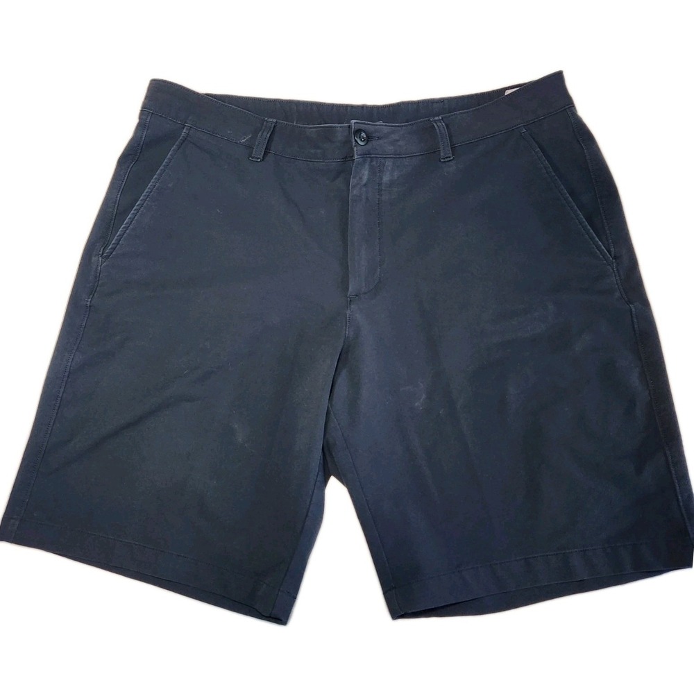 UNDER ARMOUR Golf Chino Shorts Men 40 Blue Tech Stretch Lightweight Athletic